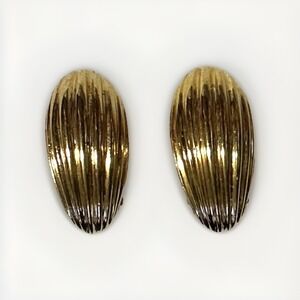 Vintage Joseph Mazer Gold Clip On Earrings